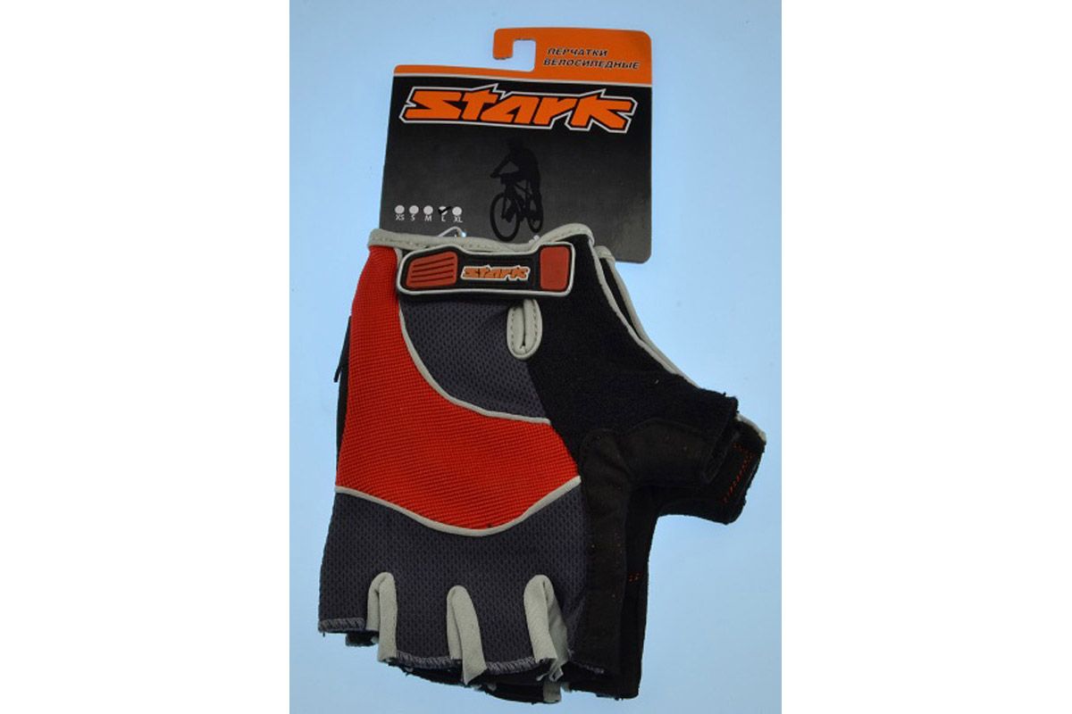 Велоперчатки Stark NC-613 красно-серые